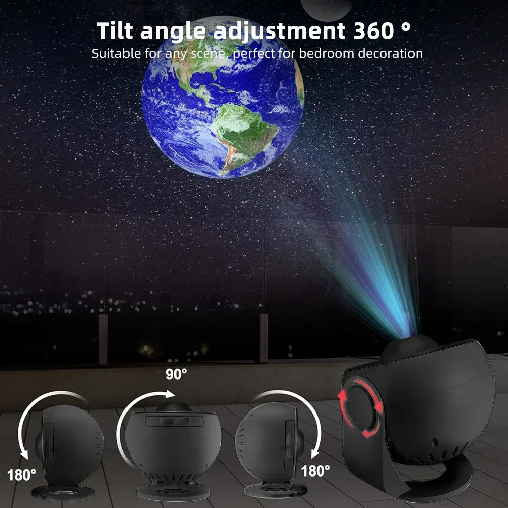 Aurora Galaxy Projector - Planetarium Night Light 13 Films