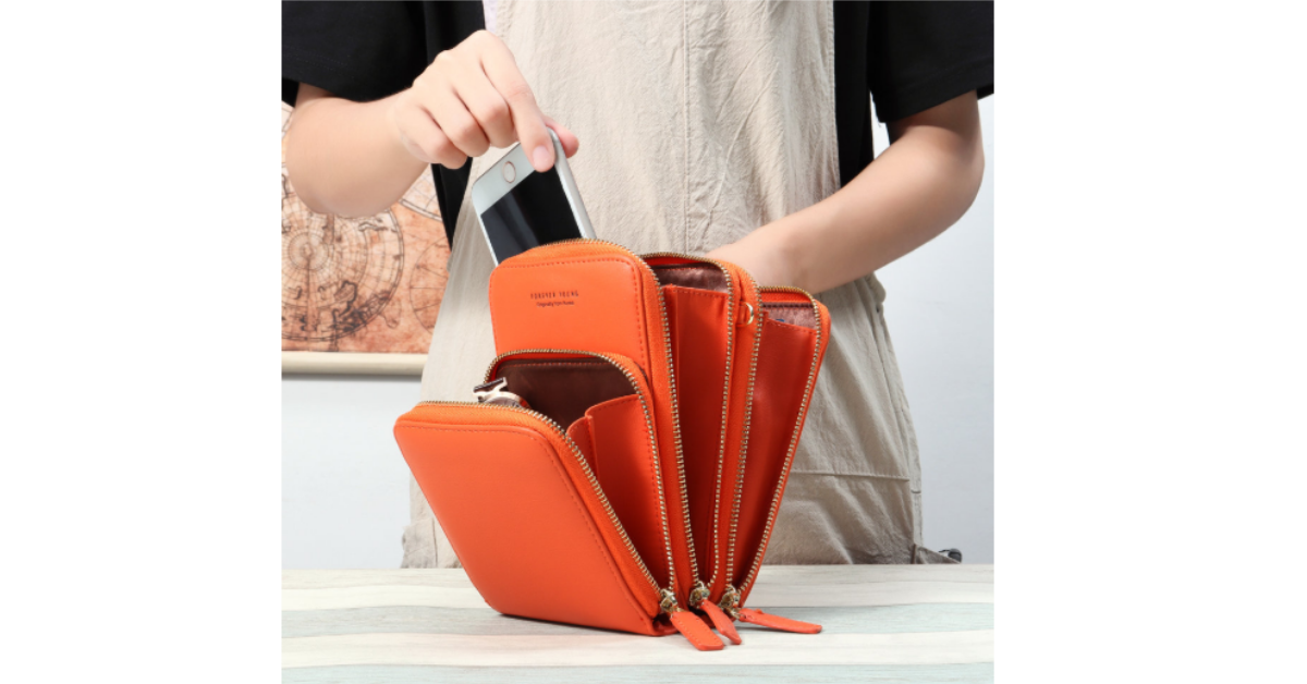 Leather Crossbody Phone Bag