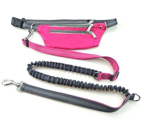 Hands Free Waist Dog Collar With Bag