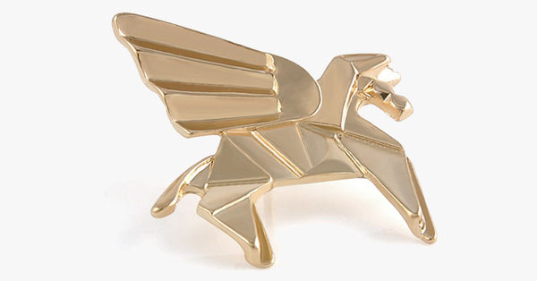 Golden Pegasus Origami Pin – Soho Emporium