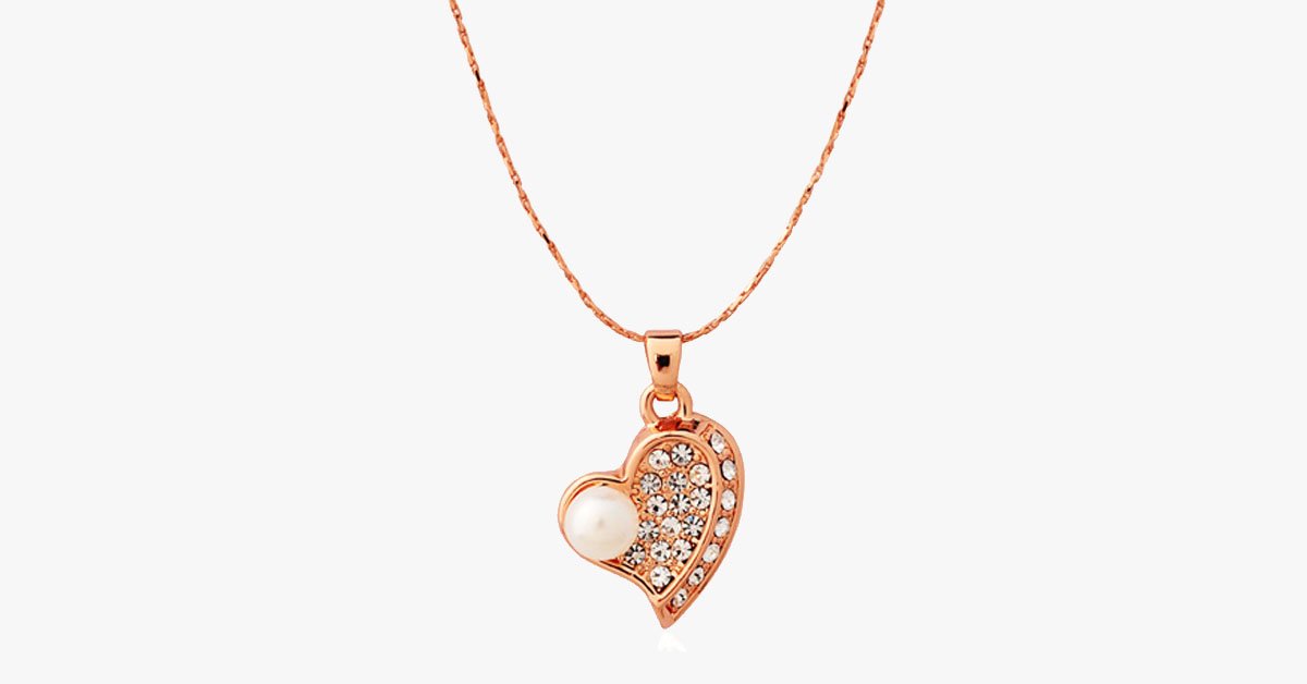 Pure and Fresh Pearl Heart Pendant