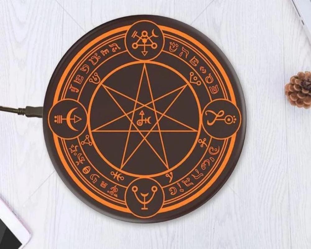 LED Anime Magic Circle Wireless Fast Charger Charging Pad