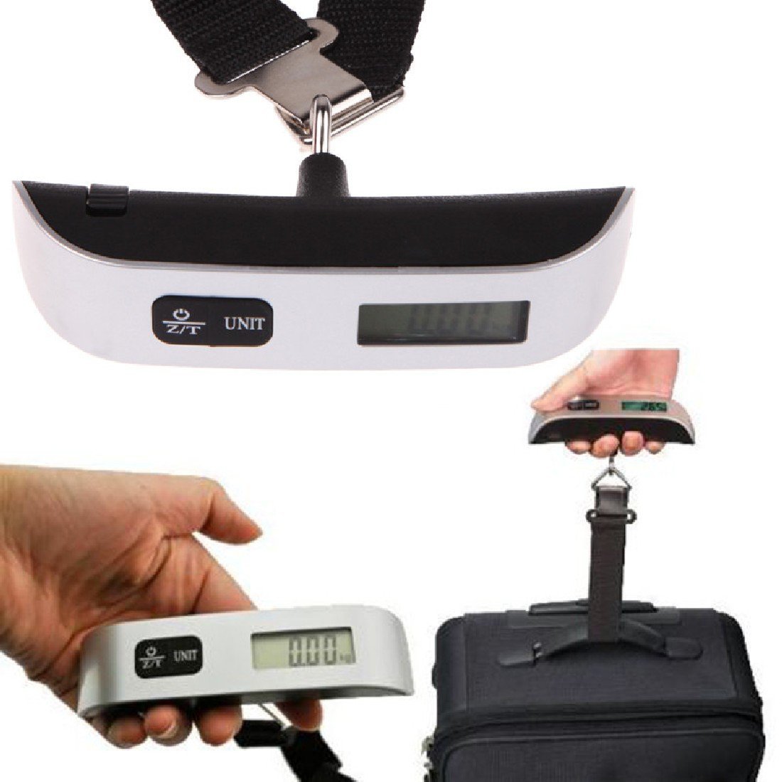 Digital Hanging Luggage Scale with Temperature Sensor