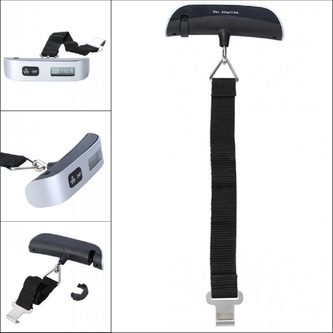 Digital Hanging Luggage Scale with Temperature Sensor