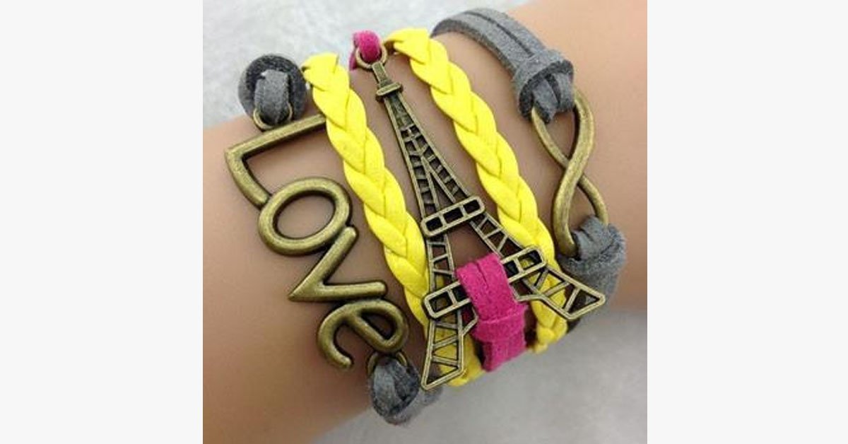 Love Paris Infinity Bracelet