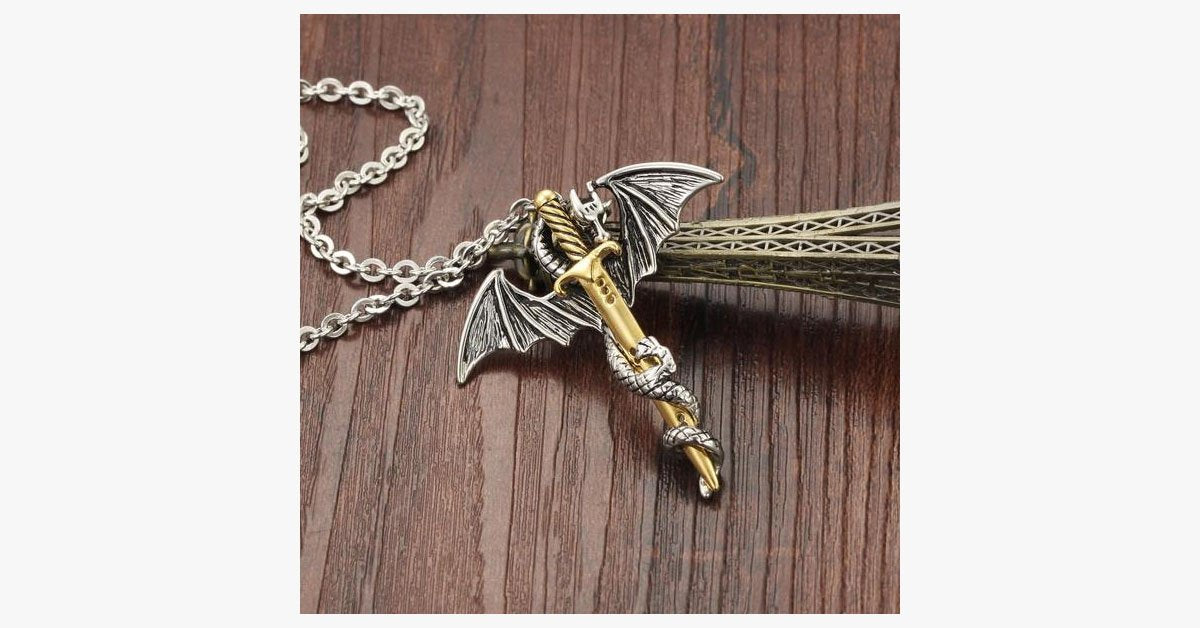 Dragon Sword Men's Stainless Steel Pendant