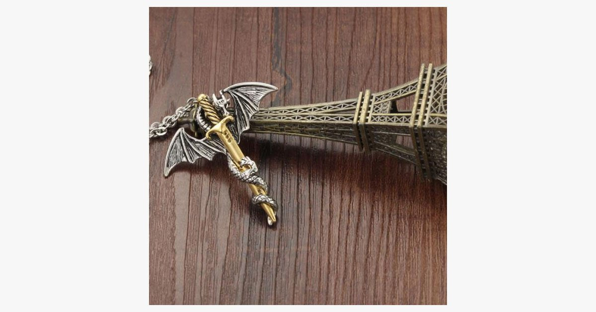 Dragon Sword Men's Stainless Steel Pendant