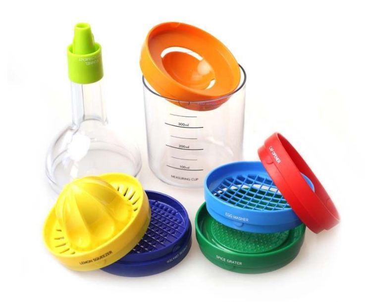 Multi Functional 8 in 1 Kitchen Bottle