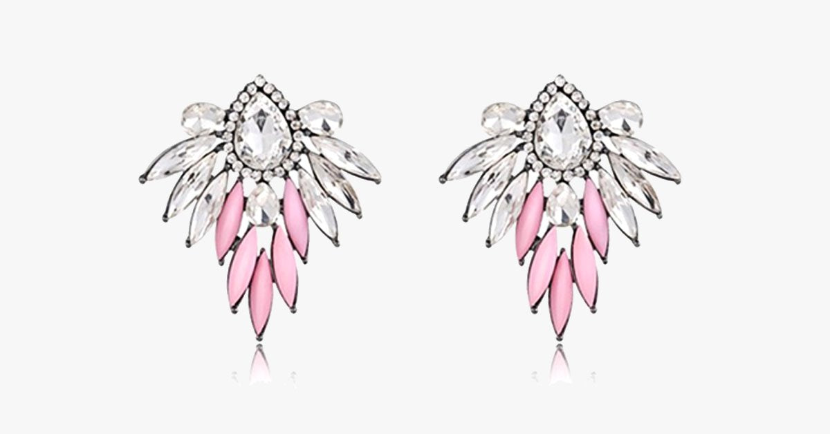 Pink Angel Stud Earrings