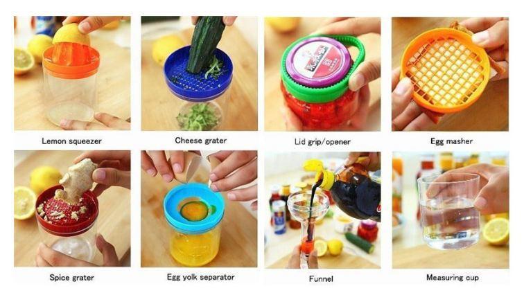 Multi Functional 8 in 1 Kitchen Bottle