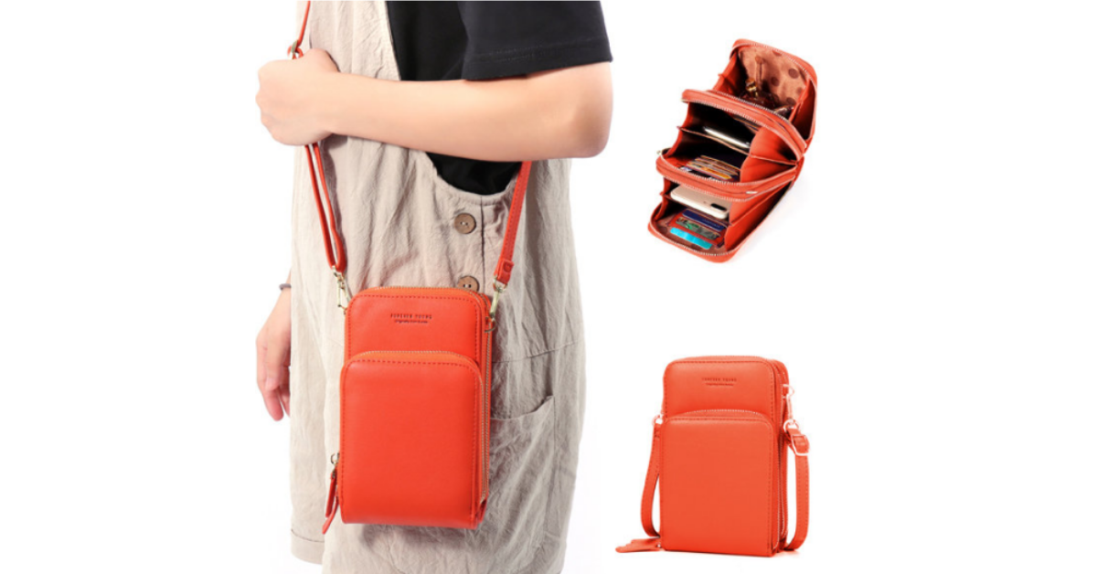 Leather Crossbody Phone Bag