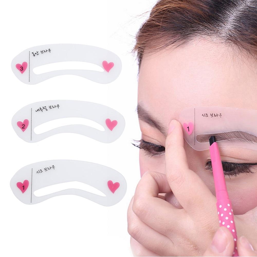 3 Styles Reusable Eyebrow