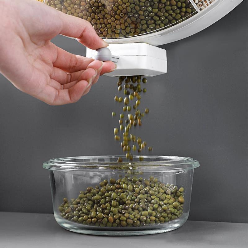 Whirling Box - Rotating Food Grain Storage Container