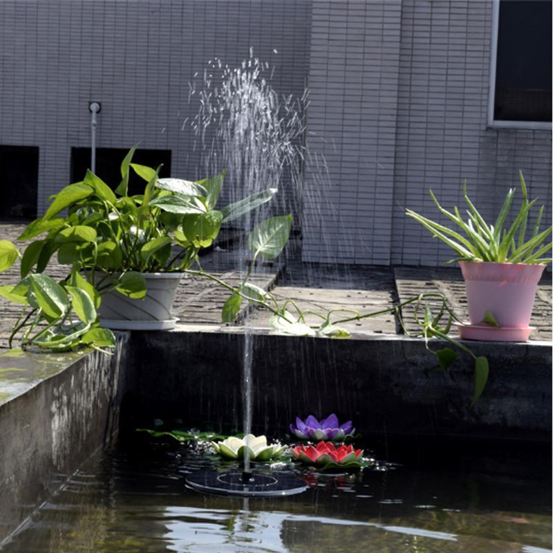 Solar Powered Floating Fountain