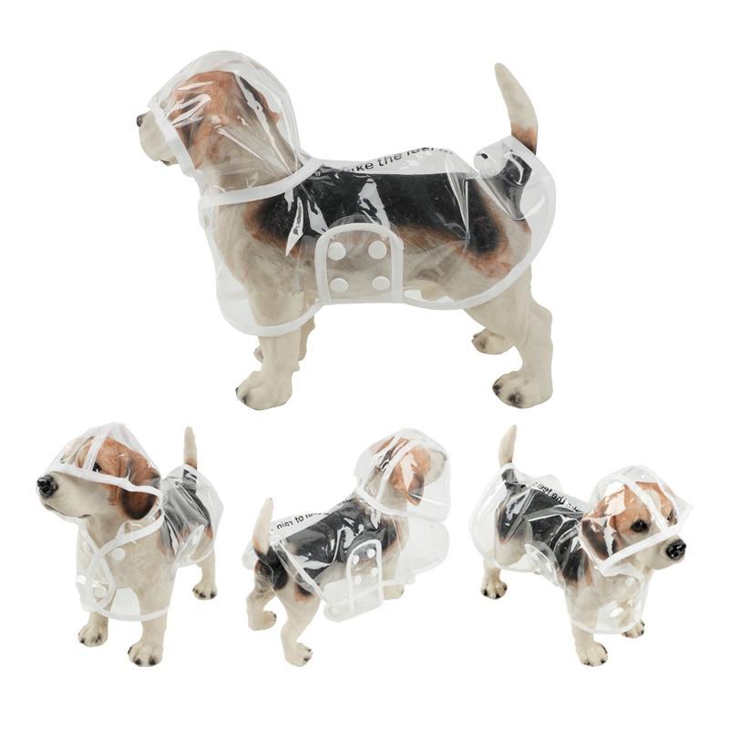 Transparent Dog Raincoat With Hood