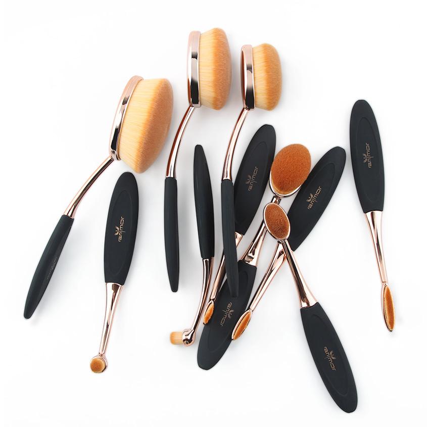 Oval Makeup Brush Set