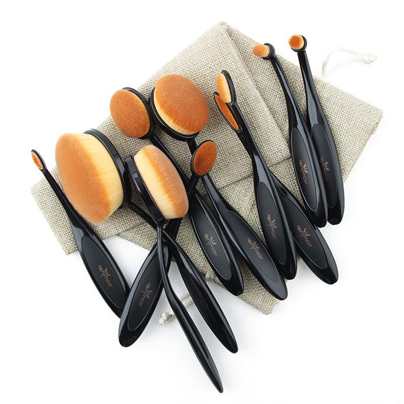 Oval Makeup Brush Set