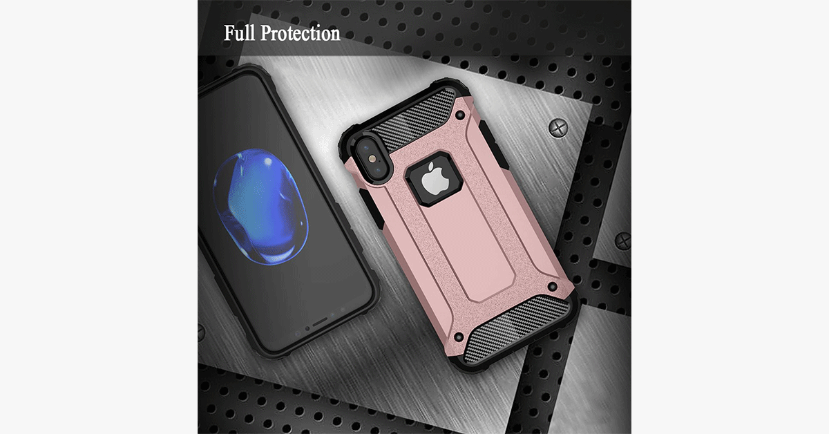 Strong Hybrid Shockproof Armor Phone Back Case For iPhone X