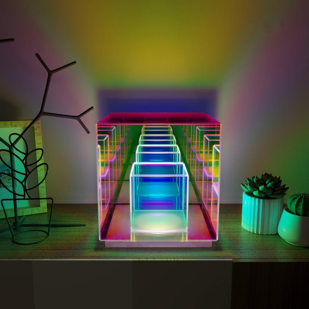 Eternity Rubiks Cube Prism Lamp