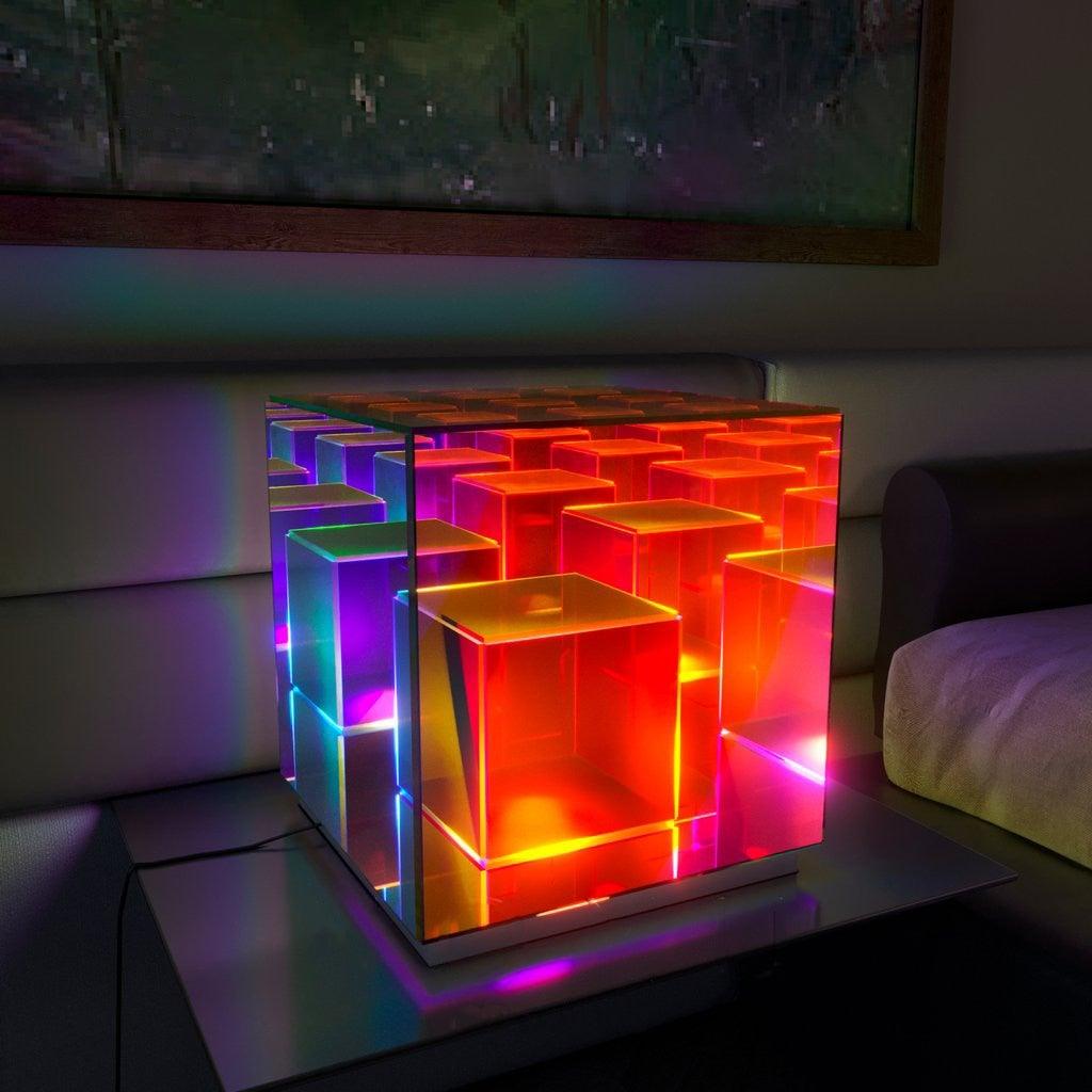 Eternity Rubiks Cube Prism Lamp