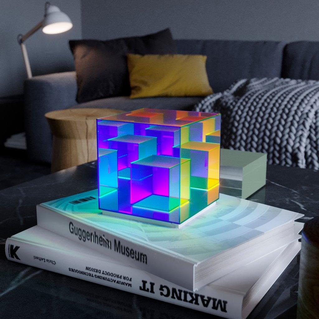 Eternity Rubiks Cube Prism Lamp