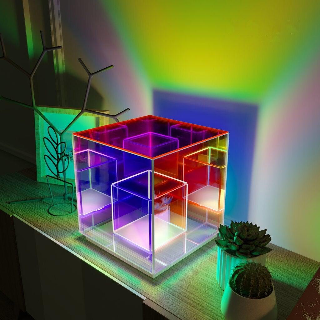 Eternity Rubiks Cube Prism Lamp