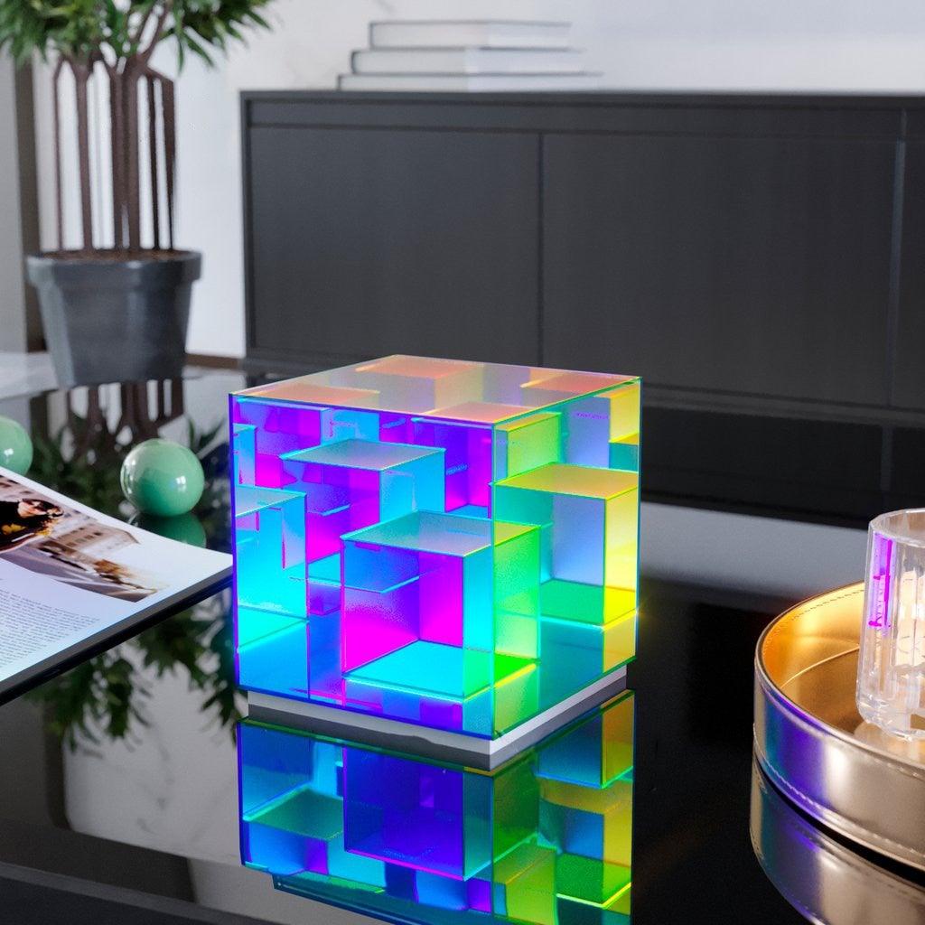 Eternity Rubiks Cube Prism Lamp