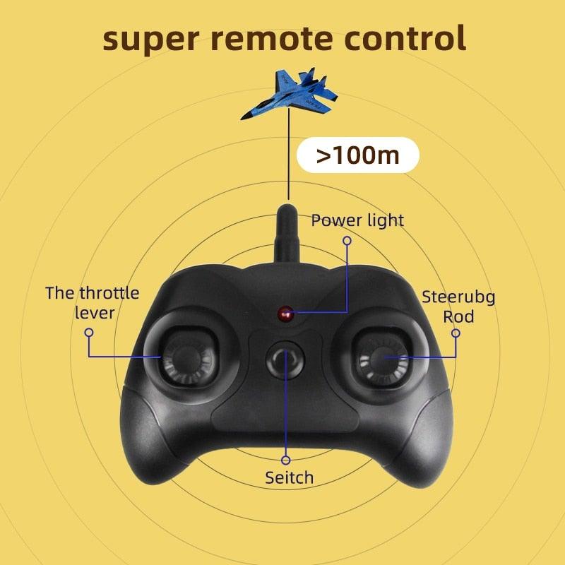 Fizzy Plane - Remote Control Fighter Hobby Plane Glider Airplane 