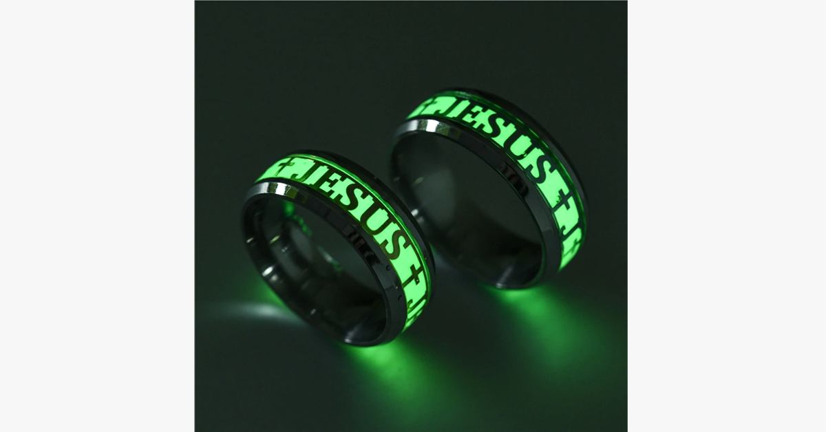 Glow In The Dark Jesus Ring