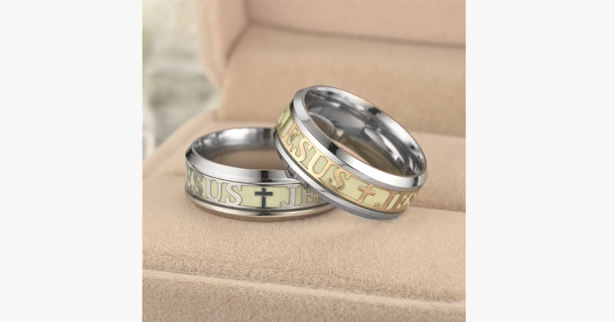 Glow In The Dark Jesus Ring