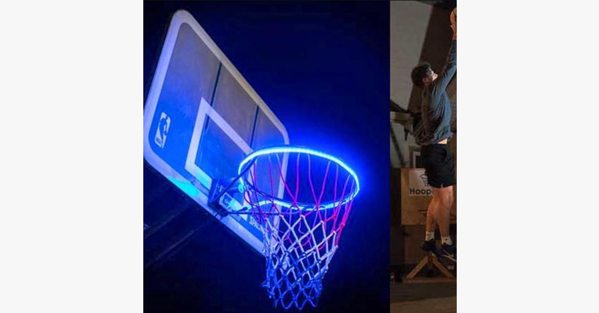 LED Strip Basketball Hoop