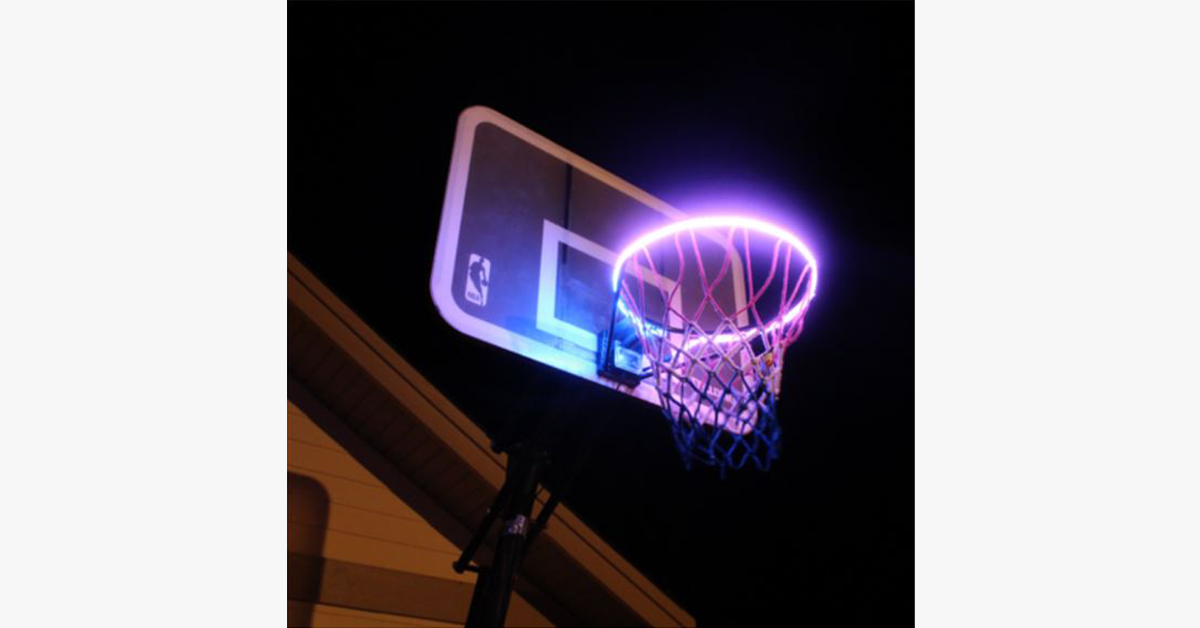 LED Strip Basketball Hoop