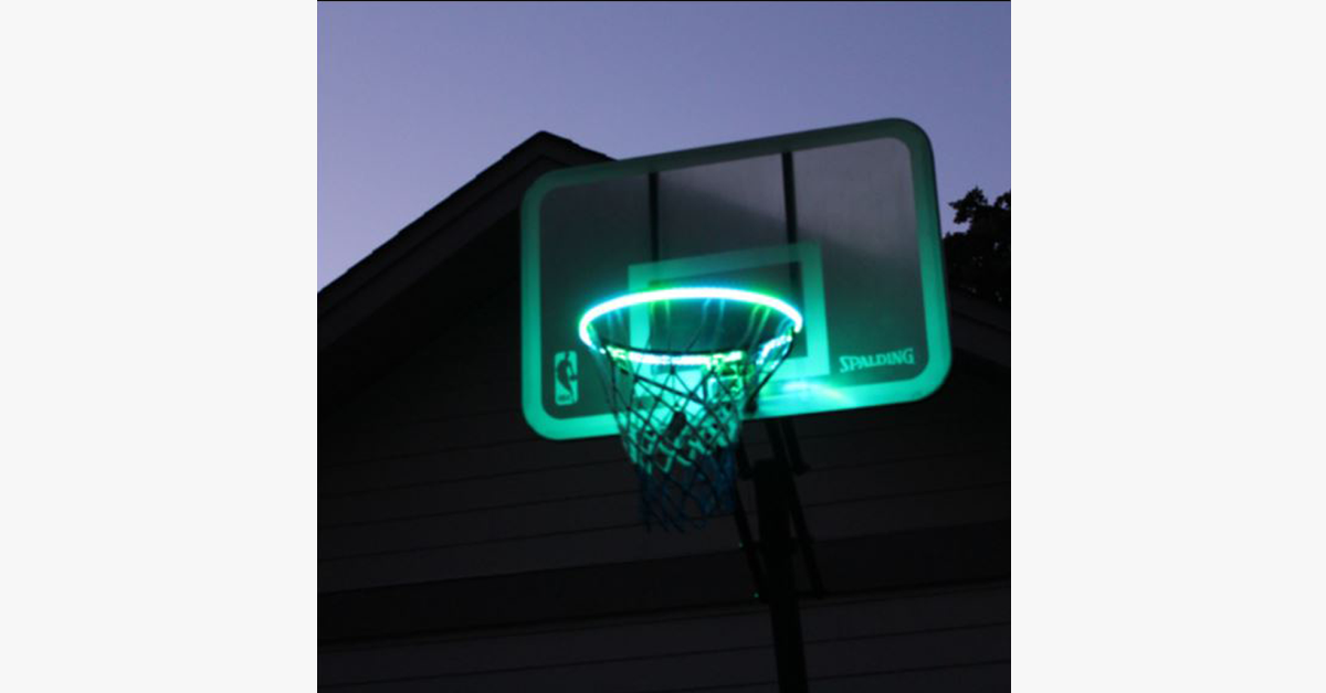 LED Strip Basketball Hoop