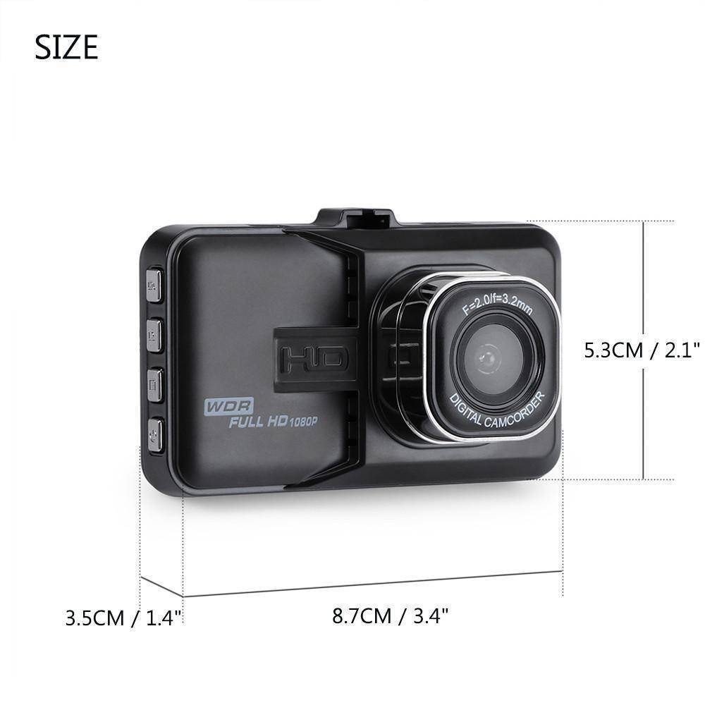 1080P Mini 3 inch Car DVR Camera 360 Rotation DashCam DVR Video Recorder Support Motion Detection/G-sensor