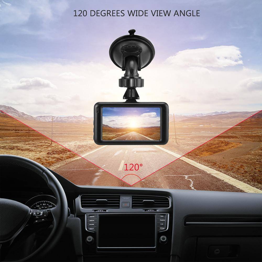 3 inch Dash Camera Car DVR Dash Cam Video Recorder HDMI HD 1080P Camcorder Night Vision Motion Detection Loop Recording