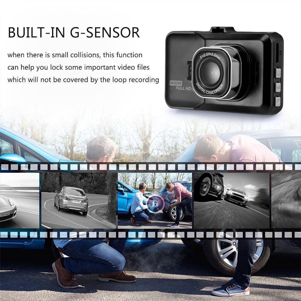 3 inch Dash Camera Car DVR Dash Cam Video Recorder HDMI HD 1080P Camcorder Night Vision Motion Detection Loop Recording