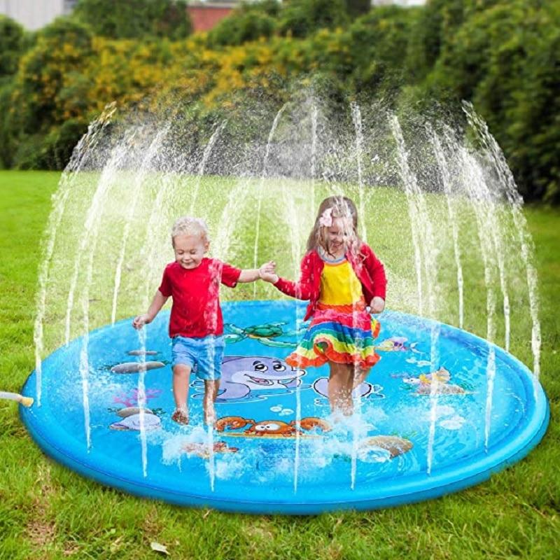 Inflatable Spray Water Cushion Toy Outdoor Swimming Tub