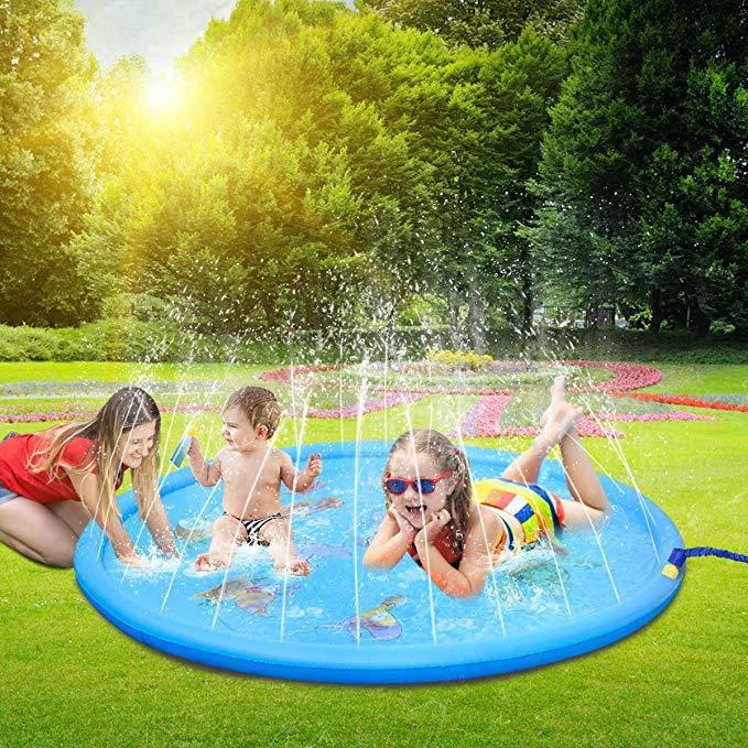 Inflatable Spray Water Cushion Toy Outdoor Swimming Tub