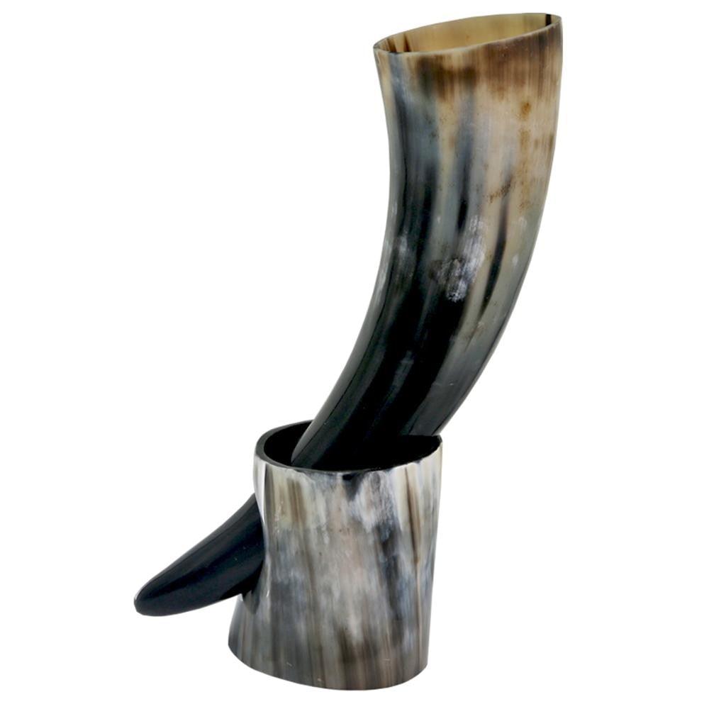 Raven Drinking Horn