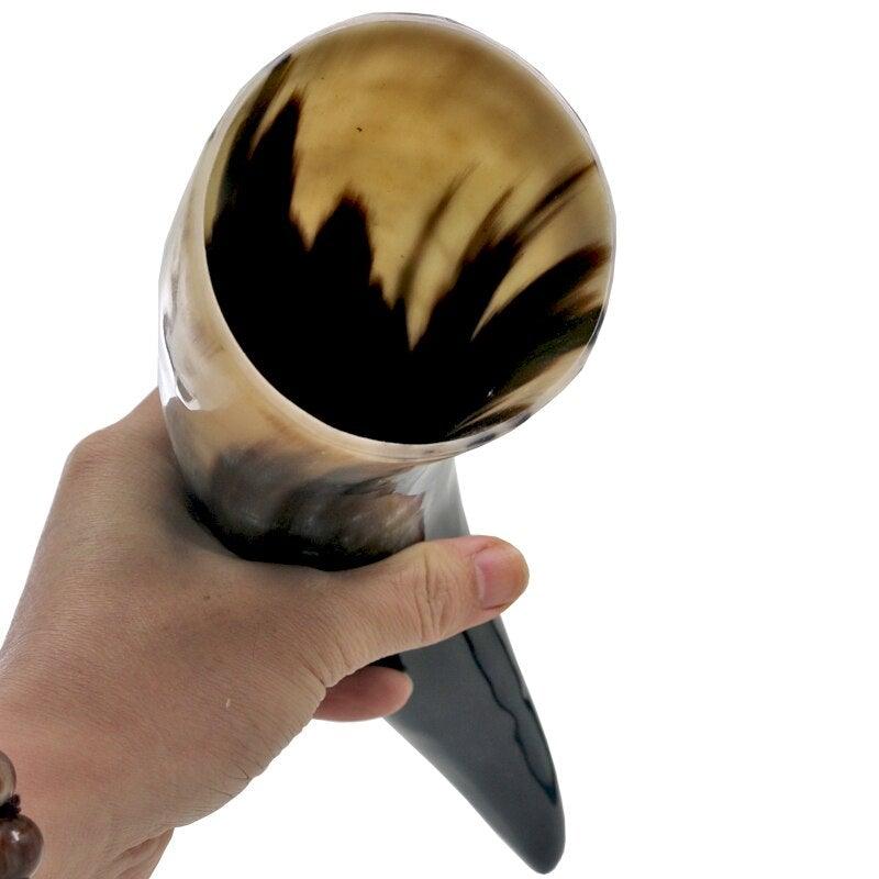 Raven Drinking Horn