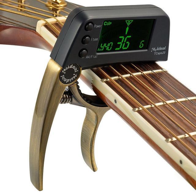 Guitar Capo With Built-In Tuner