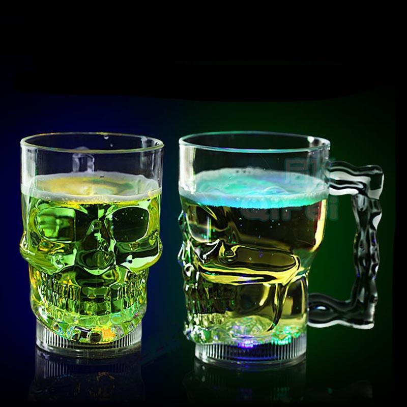 Vivid Skull Glass - LED Glass Mug